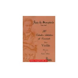 MONASTERIO-20 estudios artísticos para violín REAL MUSICAL