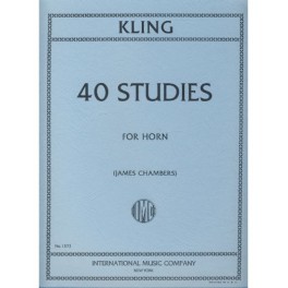 KLING-40 estudios melódicos para trompa INTERNATIONAL