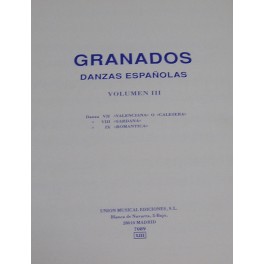GRANADOS-Danzas españolas vol. 3 UME