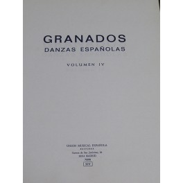 GRANADOS-Danzas españolas vol. 4 UME