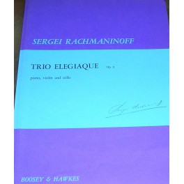 RACHMANINOFF-Trio eleguiaque op. 9 BOOSEY