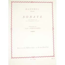 HÄNDEL-Sonata en Si bemol LEDUC