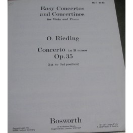 RIEDING-Concertino op.35 BOSWORTH