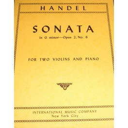 HÄNDELL-Sonata op.2 nº 6 Sol Mayor INTERNATIONAL