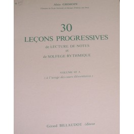 GRIMOIN-Lecciones progresivas vol. 3A BILLAUDOT