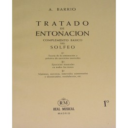 BARRIO-Tratado de entonación vol. 1 REAL MUSICAL