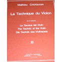 CRICKBOOM-La técnica del violín vol. 2 SCHOTT FRERES