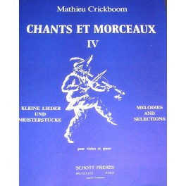CRICKBOOM-Chants et morceaux vol. 4 SCHOTT FRERES